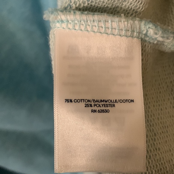 Lands End green heathered scoop-neck 3/4 sleeve sweatshirt sz 3x (24W-26W) - Picture 8 of 9